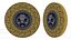 3D Mayan dial coin prehistoric God- Fire