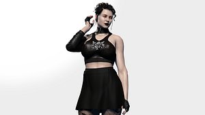 Goth Girl 3D model