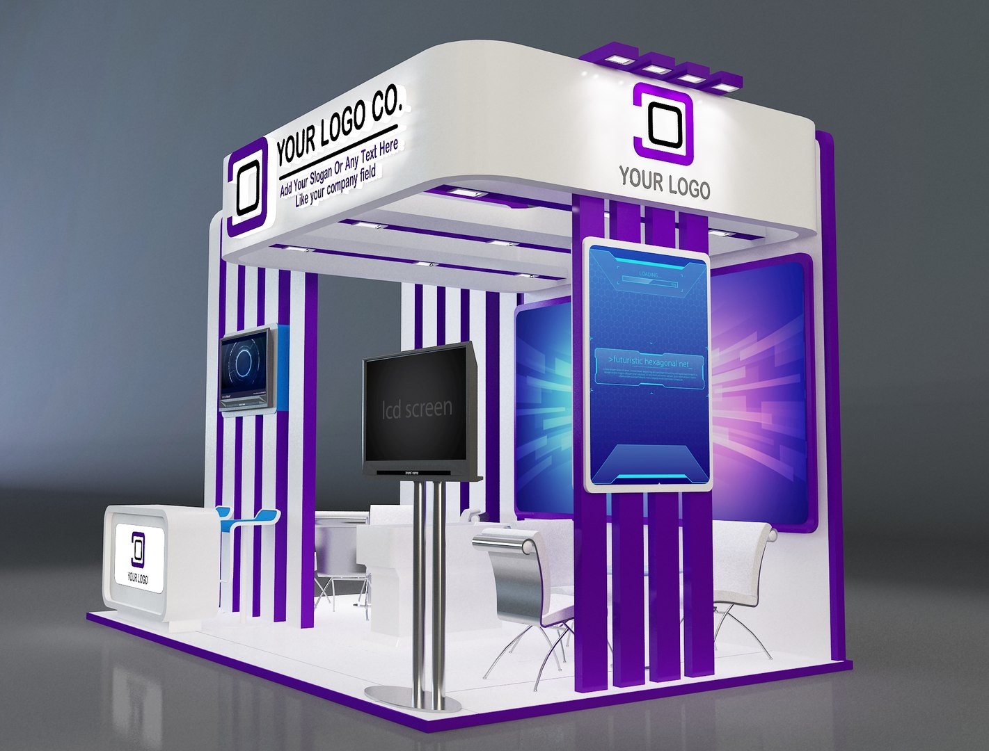 3D Booth Exhibition Stand c41 model https://p.turbosquid.com/ts-thumb/5Z/GmwiXf/3c/2/jpg/1675415472/1920x1080/fit_q87/9f854049fa1c5274c23b120dab809cdf0a06a4a7/2.jpg