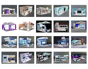 3D Booth Exhibition Stand c41 model