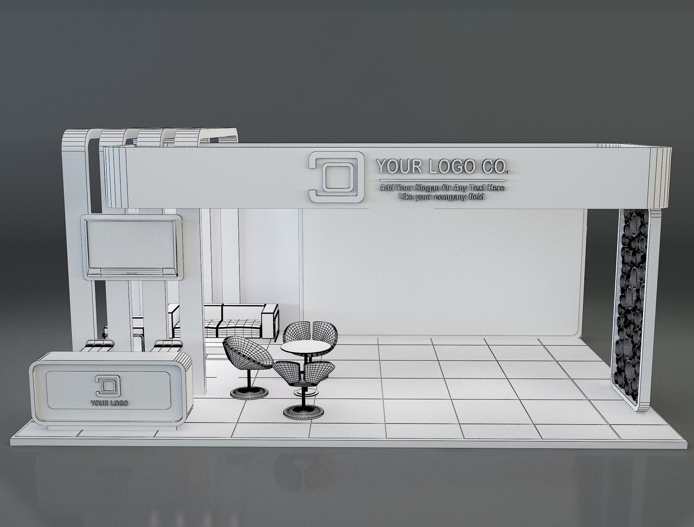 3D Booth Exhibition Stand c41 model https://p.turbosquid.com/ts-thumb/5Z/GmwiXf/Dk/w1/jpg/1670563949/1920x1080/fit_q87/65fa5f7da1b9a9b2c61dfd9677e9d32e42448b6a/w1.jpg