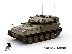 3D alvis fv101 scorpion model