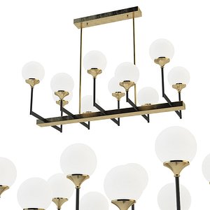 3D ball valley chandelier 10 model