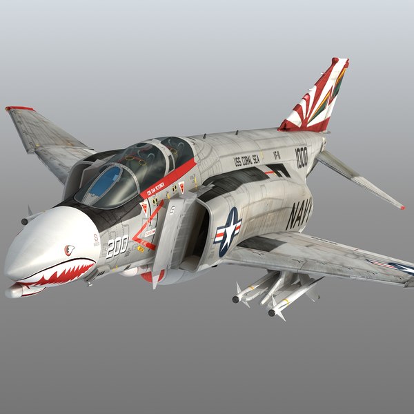 F4BNファントムIIサンダウナーVF-111USSコーラルシー3Dモデル