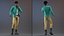 Light Skin Teenager Fashionable Style Rigged for Maya