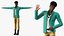 Light Skin Teenager Fashionable Style Rigged for Maya