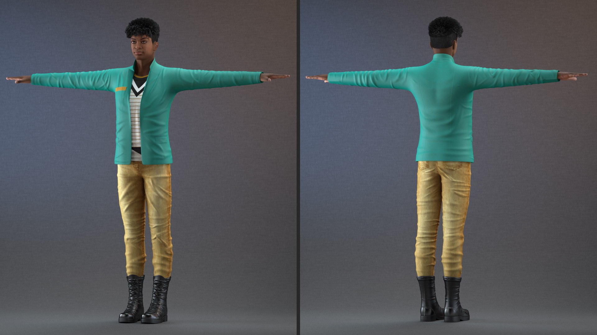 3D Light Skin Teenager Fashionable Style Rigged for Maya model https://p.turbosquid.com/ts-thumb/5Z/MNKwDB/yH/lightskinteenagerfashionablestyleriggedmb3dmodel014/jpg/1621600134/1920x1080/fit_q87/f159f7a0fe4bb8e143d6f1e2ead03c5c47afea3b/lightskinteenagerfashionablestyleriggedmb3dmodel014.jpg