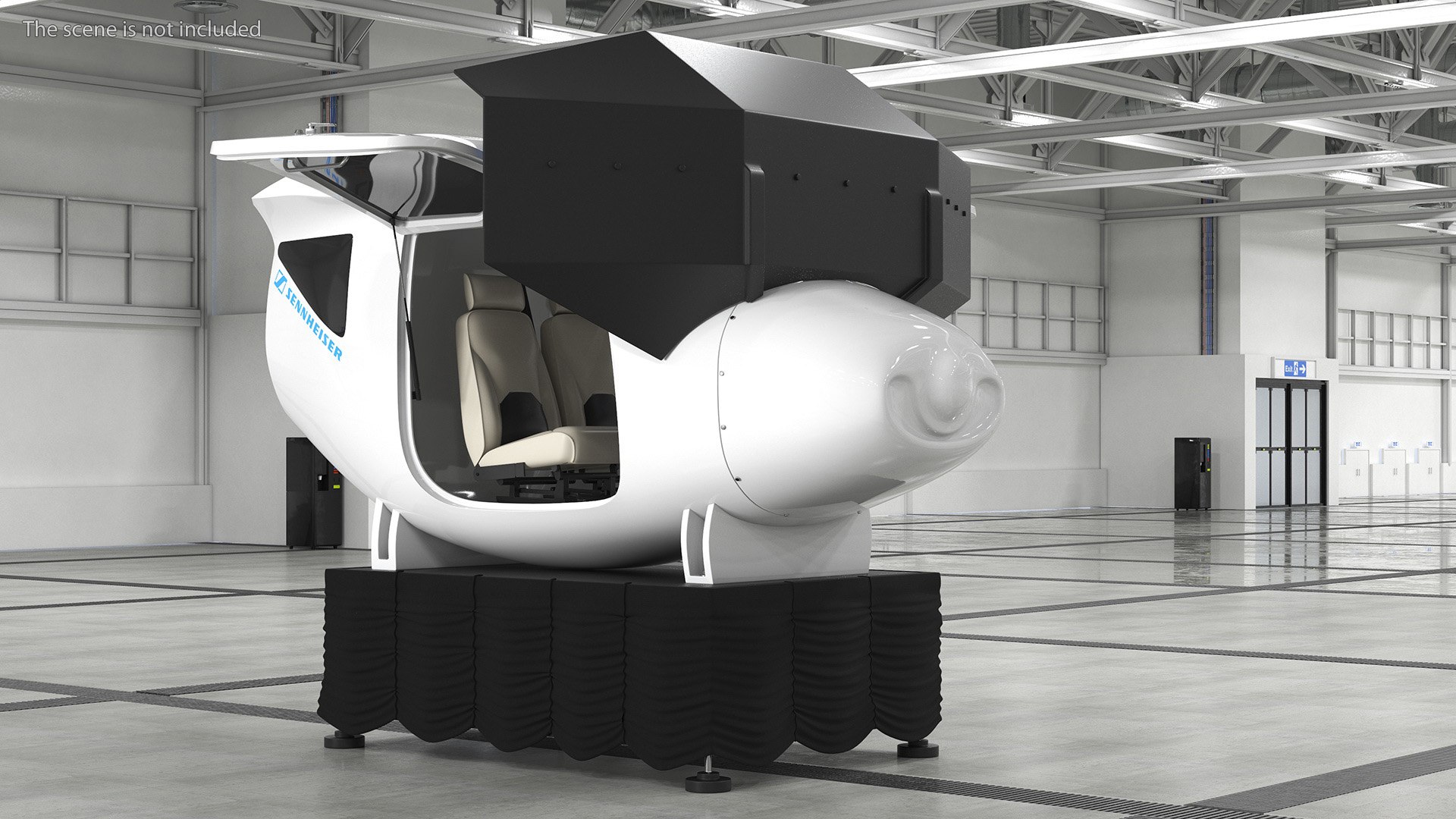 Flight Simulator Sennheiser BOT SC07 Rigged For Cinema 4D 3D Model ...