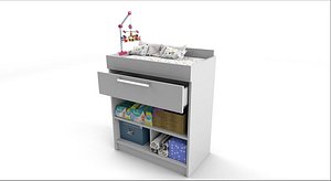 Furniture Baby Changer Crib Bed