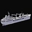 bulk cargo ship 3d model