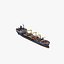bulk cargo ship 3d model