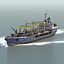 bulk cargo ship 3d model