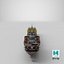 bulk cargo ship 3d model