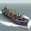 bulk cargo ship 3d model