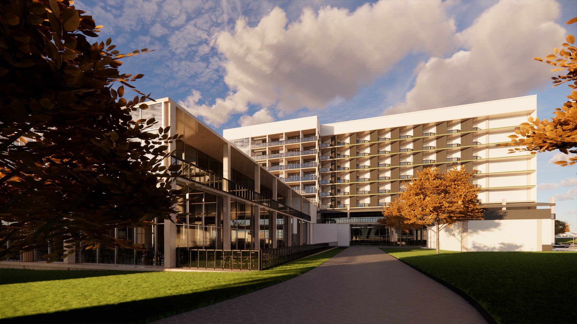 Hotel And Shopping Mall High Technical Detailed Revit Project Model ...