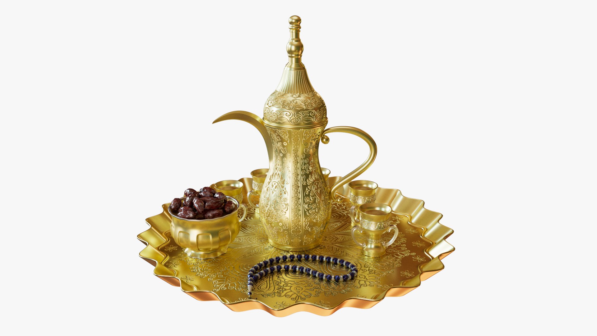 3D Arabic Dallah Ramadan Set Model - TurboSquid 2253537