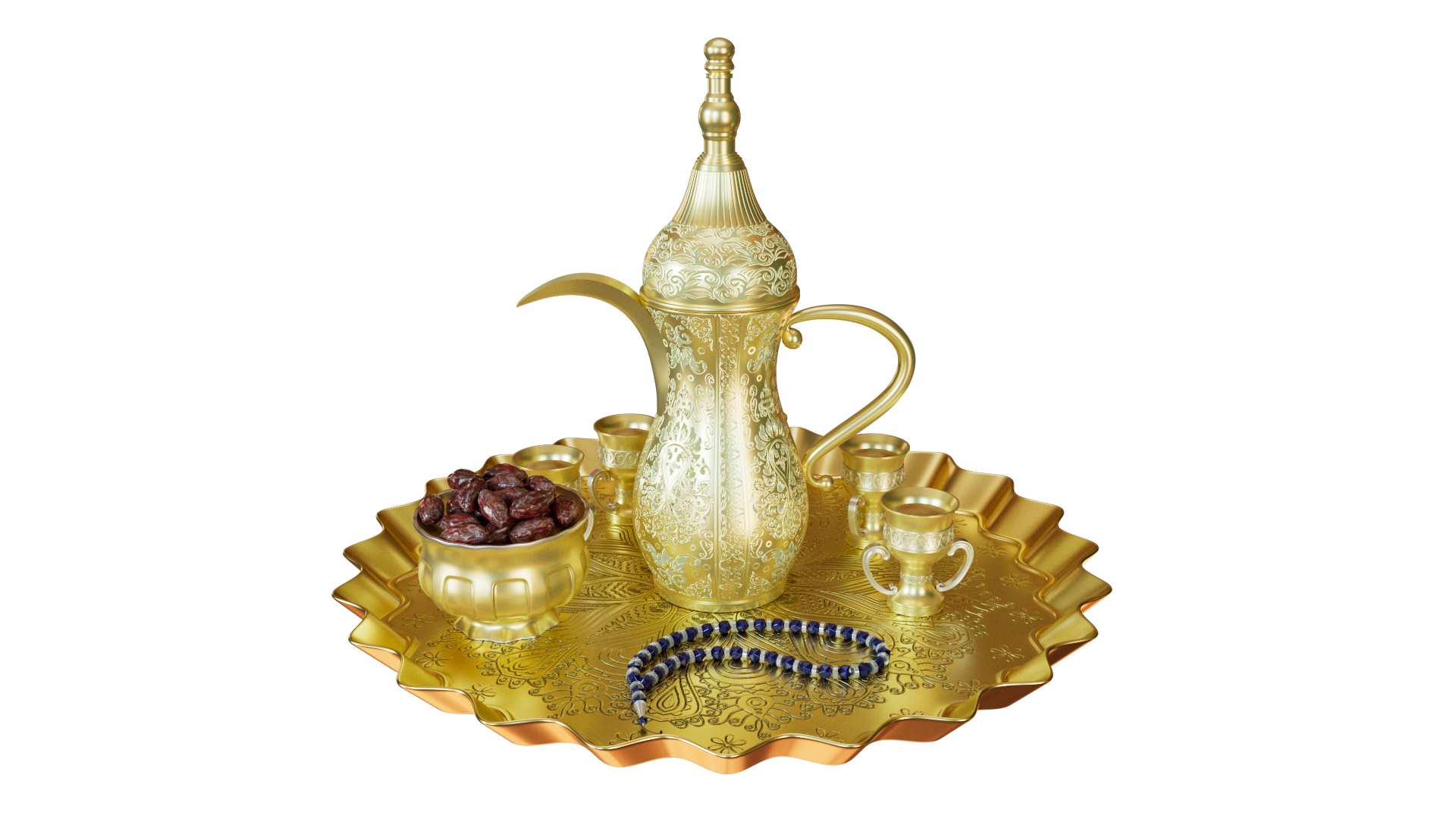 3D Arabic Dallah Ramadan Set Model - TurboSquid 2253537