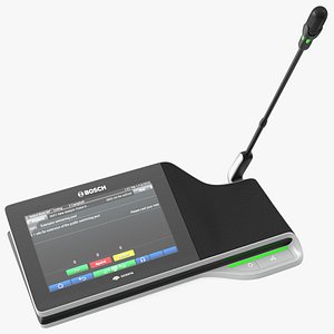 3D model Bosch Dicentis Multimedia Device with Stem Microphone