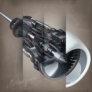 Jet Engine Cutaway
