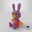 Rabbit Jax From The Amazing Digital Circus - Stuffed Toy PBR 3D model