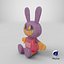 Rabbit Jax From The Amazing Digital Circus - Stuffed Toy PBR 3D model