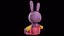 Rabbit Jax From The Amazing Digital Circus - Stuffed Toy PBR 3D model