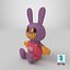 Rabbit Jax From The Amazing Digital Circus - Stuffed Toy PBR 3D model