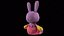 Rabbit Jax From The Amazing Digital Circus - Stuffed Toy PBR 3D model