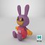 Rabbit Jax From The Amazing Digital Circus - Stuffed Toy PBR 3D model