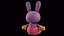 Rabbit Jax From The Amazing Digital Circus - Stuffed Toy PBR 3D model