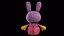 Rabbit Jax From The Amazing Digital Circus - Stuffed Toy PBR 3D model