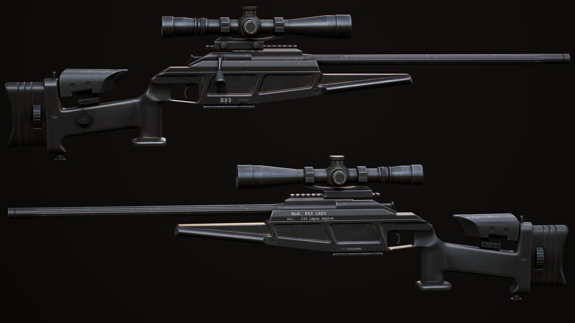 Blaser R93 Sniper Rifle - LowPoly Mobile Ready 3D Model - TurboSquid 1979329