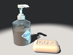 3d model piece soap dispenser