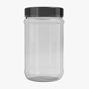 3D Plastic Jar 2