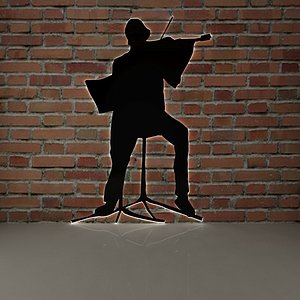 violin wall 3D model