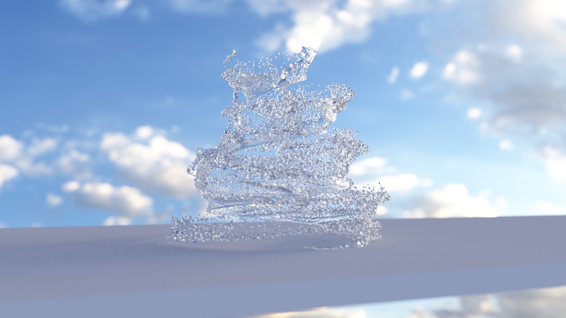 3D Water Splash Spiral Animated - TurboSquid 2232013