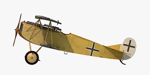 3D german fokker d vii
