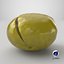 Cracked Olive 03 - 3D Scanned