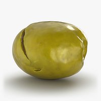 Cracked Olive 03 - 3D Scanned
