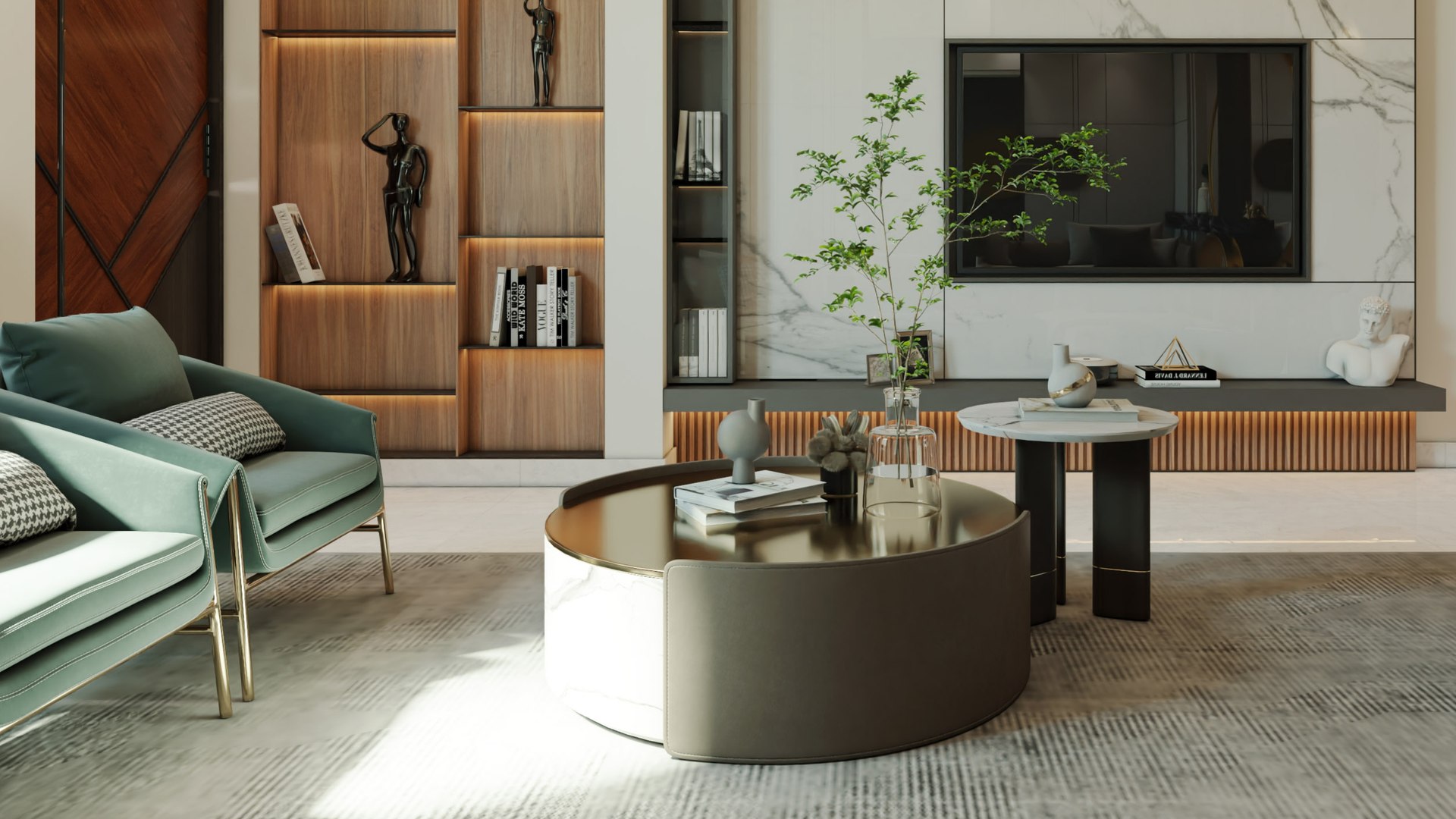 3D Luxury Modern Living Room 01 Model - TurboSquid 2286170