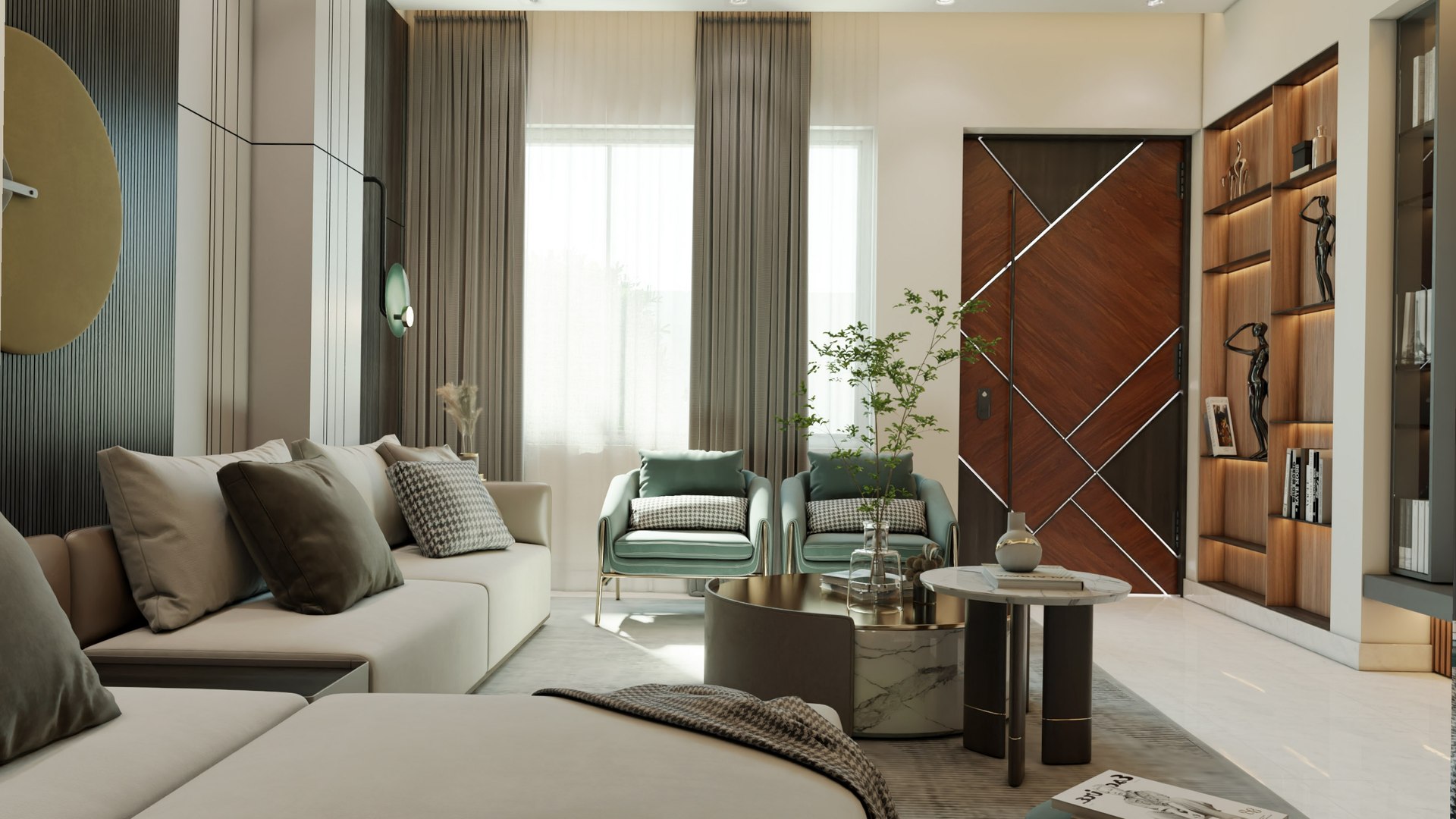 3D Luxury Modern Living Room 01 Model - TurboSquid 2286170