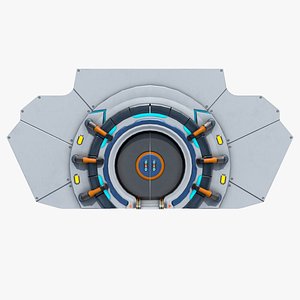 Sci Fi Door 03 All PBR Unity UE Textures Included model