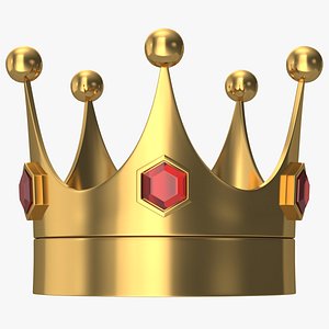 3D Cartoon King Crown