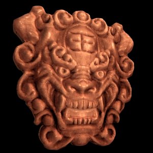 korean dragon head 3d 3ds
