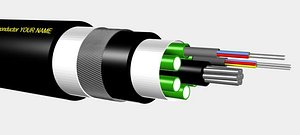 3ds max armed optical cable