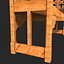 Medieval Wooden Bench