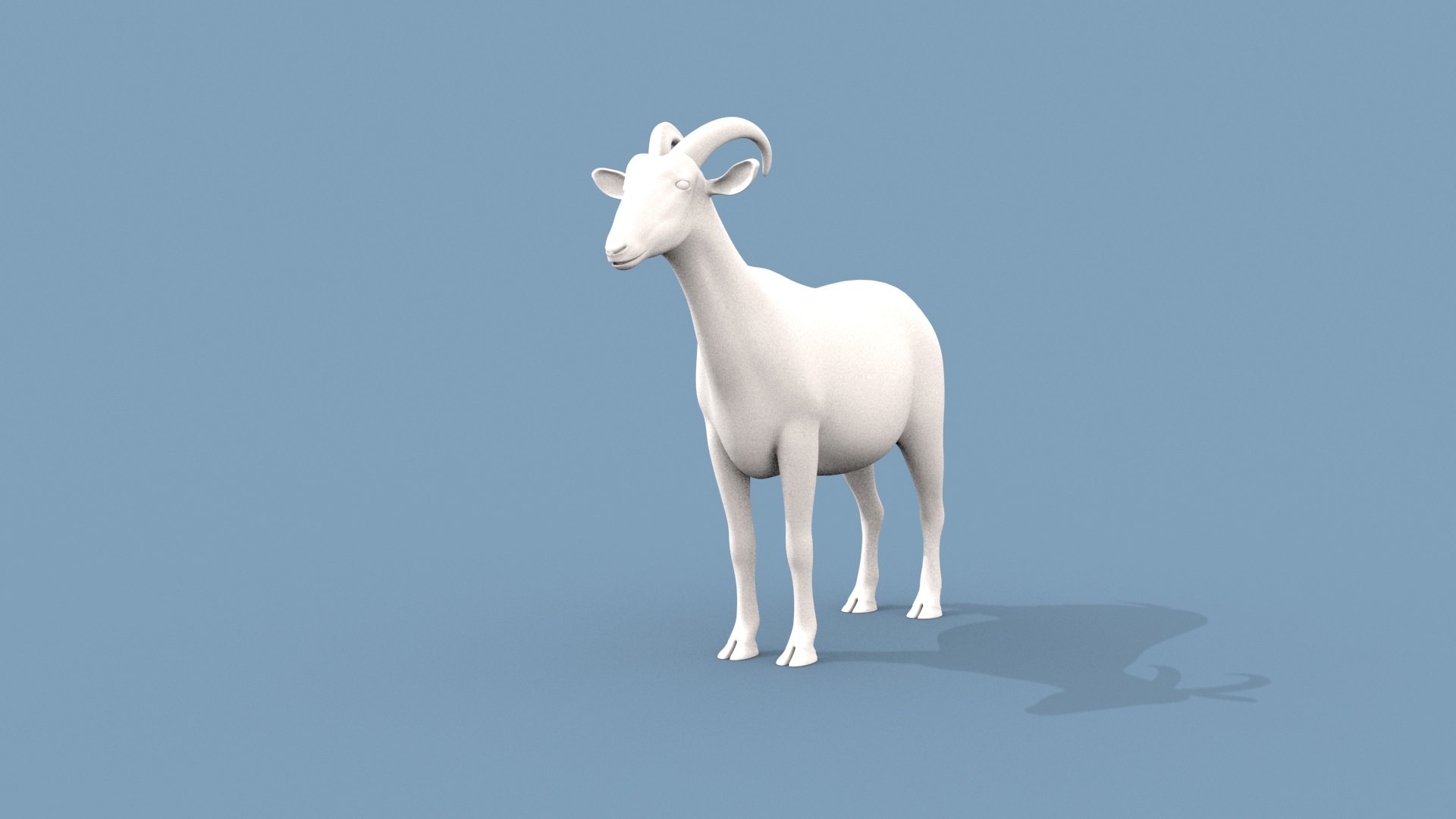 Goat Shape 3D Model - TurboSquid 2289803