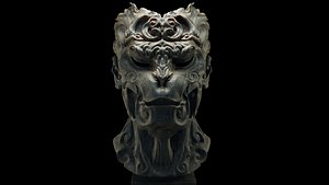 3D Wukong Monkey King Head Statue