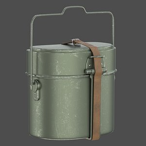WWII Military Mess Kit 3D model