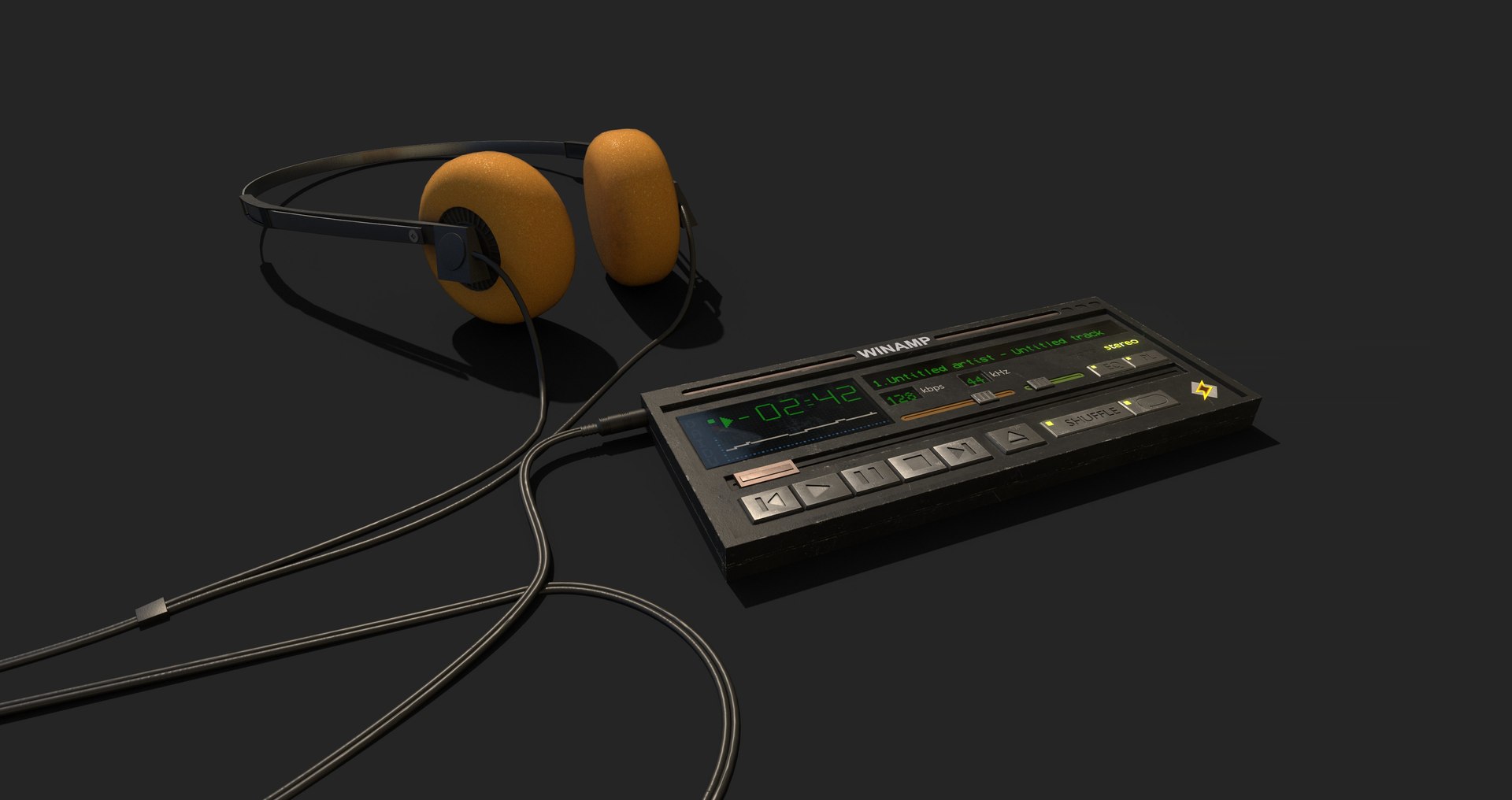 Winamp Player 3D Model - TurboSquid 2409137